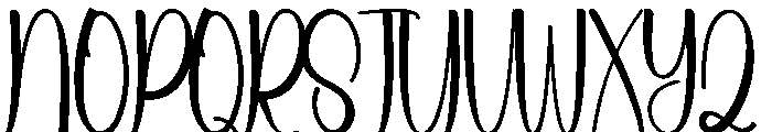 Backlands Holiday Font UPPERCASE