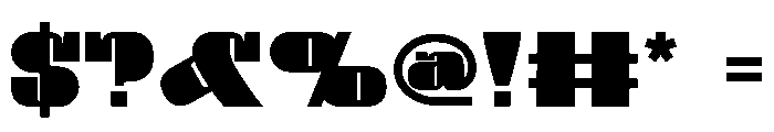 Backman Font OTHER CHARS