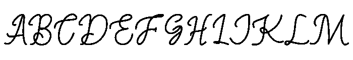 Backyard Regular Font UPPERCASE