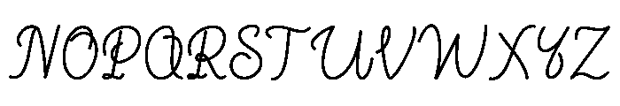 Backyard Regular Font UPPERCASE