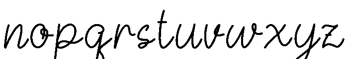 Backyard Regular Font LOWERCASE