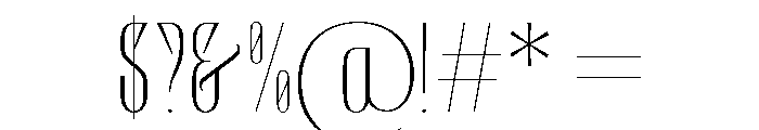 Bactaviya Thin Font OTHER CHARS