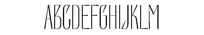 Bactaviya Thin Font UPPERCASE