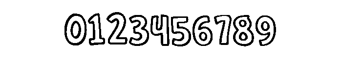 Bad Night II Outline Regular Font OTHER CHARS