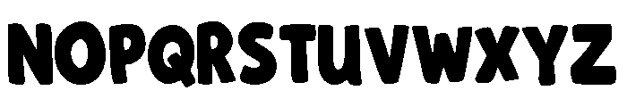Bad Night II Regular Font LOWERCASE
