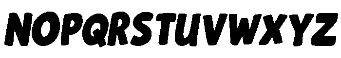 Bad Night II Slant Regular Font UPPERCASE