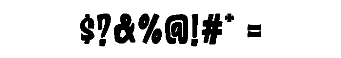 Bad Night  Regular Font OTHER CHARS
