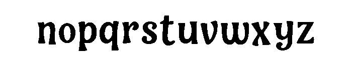 Bad Night  Regular Font LOWERCASE