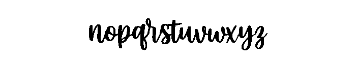 Bad Night Script Regular Font LOWERCASE