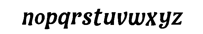 Bad Night Slant Regular Font LOWERCASE