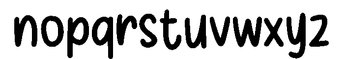 Bad Recipe Regular Font LOWERCASE