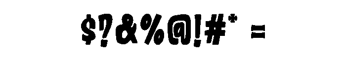 BadNight-Regular Font OTHER CHARS