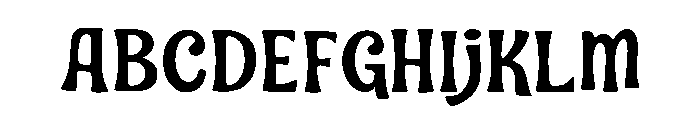 BadNight-Regular Font UPPERCASE