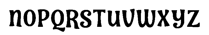 BadNight-Regular Font UPPERCASE