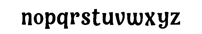 BadNight-Regular Font LOWERCASE