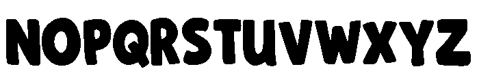 BadNightII-Regular Font LOWERCASE