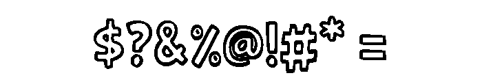BadNightIIOutline-Regular Font OTHER CHARS