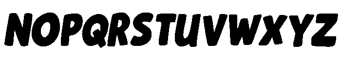 BadNightIISlant-Regular Font UPPERCASE