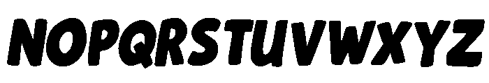 BadNightIISlant-Regular Font LOWERCASE