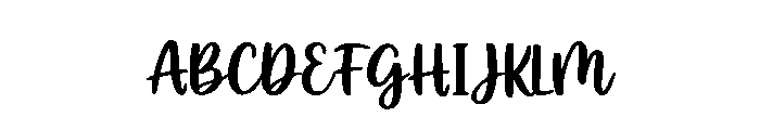 BadNightScript-Regular Font UPPERCASE