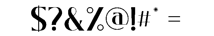 Badger Glance Font OTHER CHARS