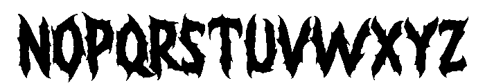 Badless Font UPPERCASE