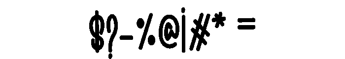 Badtime Font OTHER CHARS