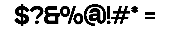 Baftiva-Bold Font OTHER CHARS