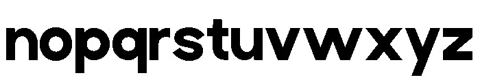 Baftiva-Bold Font LOWERCASE