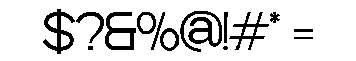 Baftiva Extra Light Font OTHER CHARS