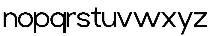 Baftiva Extra Light Font LOWERCASE