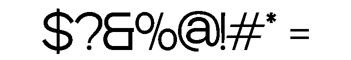 Baftiva-ExtraLight Font OTHER CHARS