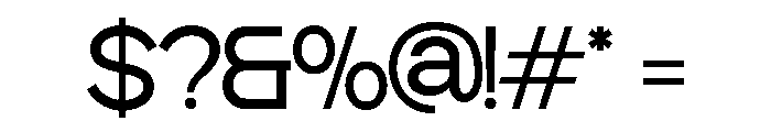 Baftiva-Light Font OTHER CHARS