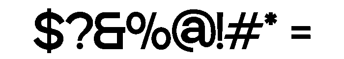 Baftiva-Medium Font OTHER CHARS