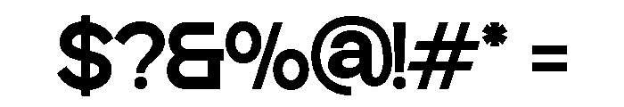 Baftiva Semi Bold Font OTHER CHARS