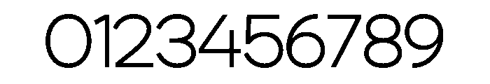 Baftiva-Thin Font OTHER CHARS