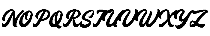 Baggies Font UPPERCASE