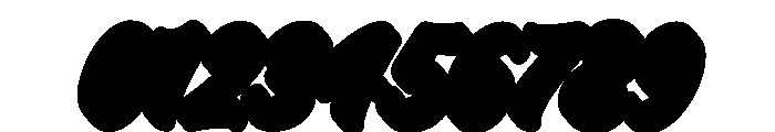 BaggiesExtrude Font OTHER CHARS