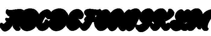BaggiesExtrude Font UPPERCASE