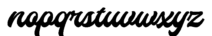 Baggies Font LOWERCASE