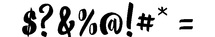 Baggy Pants Font OTHER CHARS