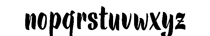 Baggy Pants Font LOWERCASE