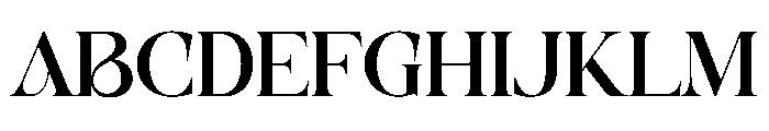 Bagila Font UPPERCASE