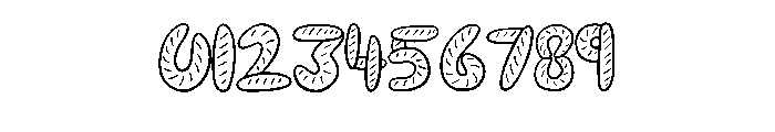 Baguette Bread By Squee Regular Font OTHER CHARS