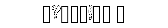 Baguette Bread By Squee Regular Font OTHER CHARS