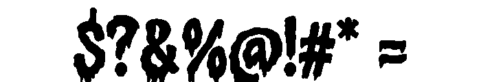 Bahlil Demon Font OTHER CHARS