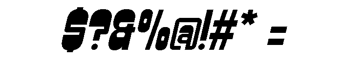 Baied Oblique Font OTHER CHARS