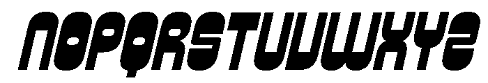Baied Oblique Font UPPERCASE