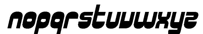 Baied Oblique Font LOWERCASE