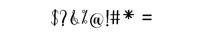Baileyda Font OTHER CHARS